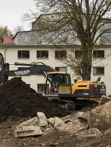 Bagger am Theater
