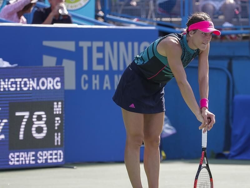 Endstation im Halbfinale: Andrea Petkovic verpasste den Finaleinzug in Washington. Foto: Justin Cooper