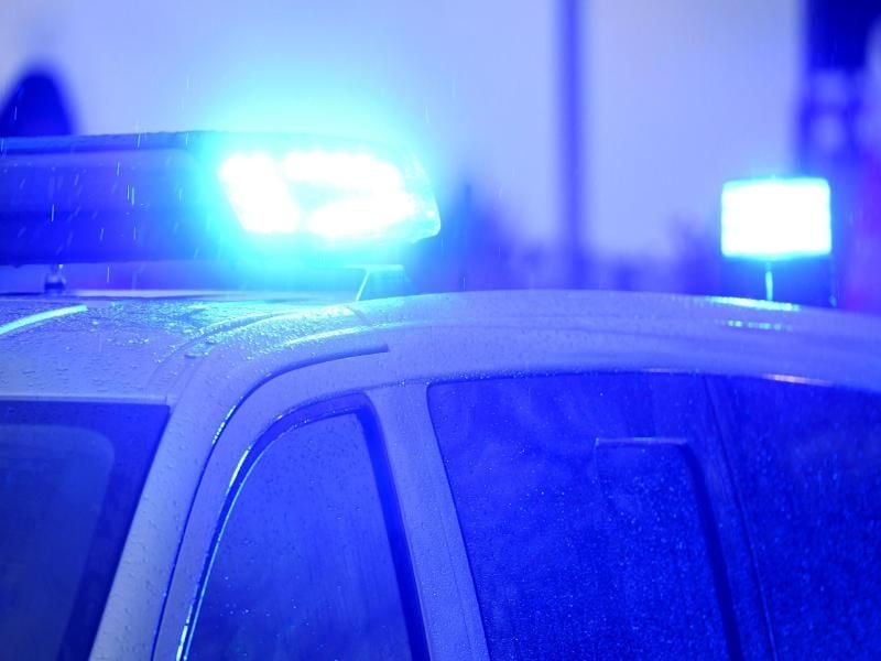 Ein Polizeiwagen mit eingeschaltetem Blaulicht. Foto: Carsten Rehder/dpa/Archivbild