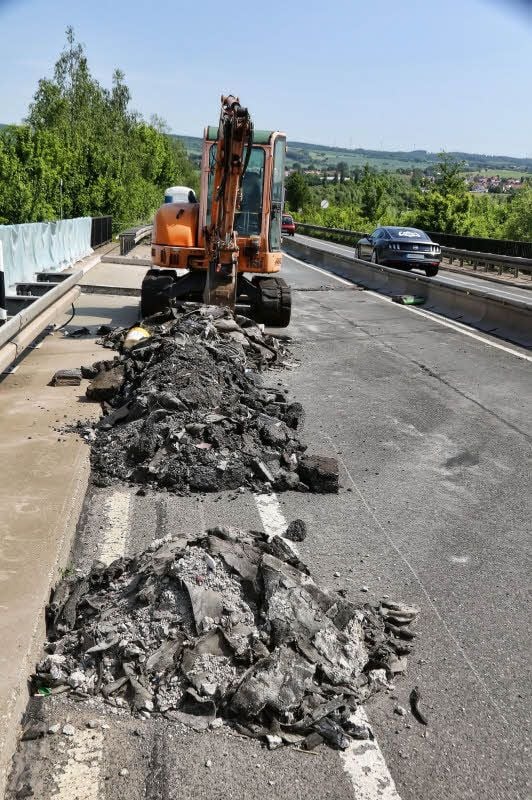 Stillstand an der B86.