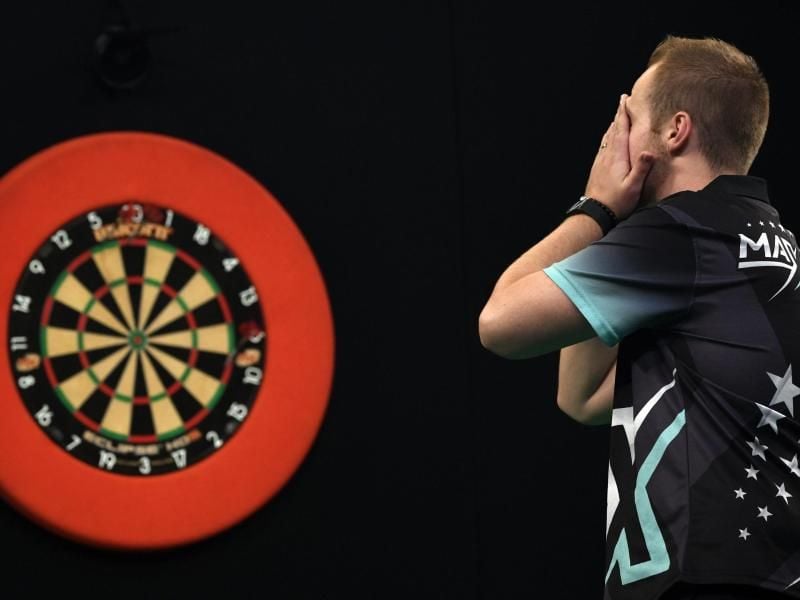 Max Hopp scheiterte denkbar knapp im Halbfinale am Engländer James Wade. Foto: Ina Fassbender