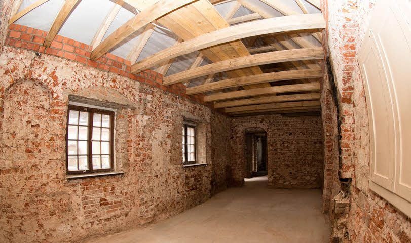 Das Turmwächterhaus von innen, hier soll eine barrierefrei zugängliche Touristen-Information fürs Schloss und die Stadt Prettin entstehen.