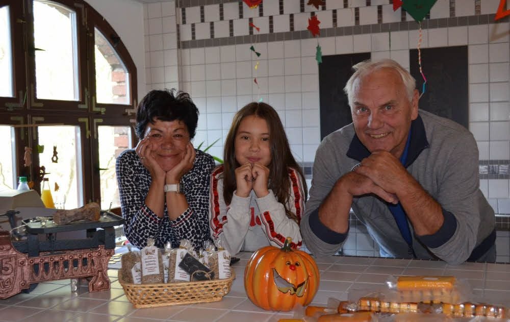 Klaus-Dieter Beck mit seiner Frau Carola und Enkeltochter Clara
