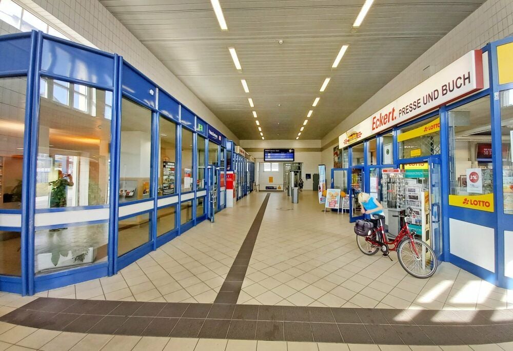 Ein Blick ins Bitterfelder Bahnhofsgebäude