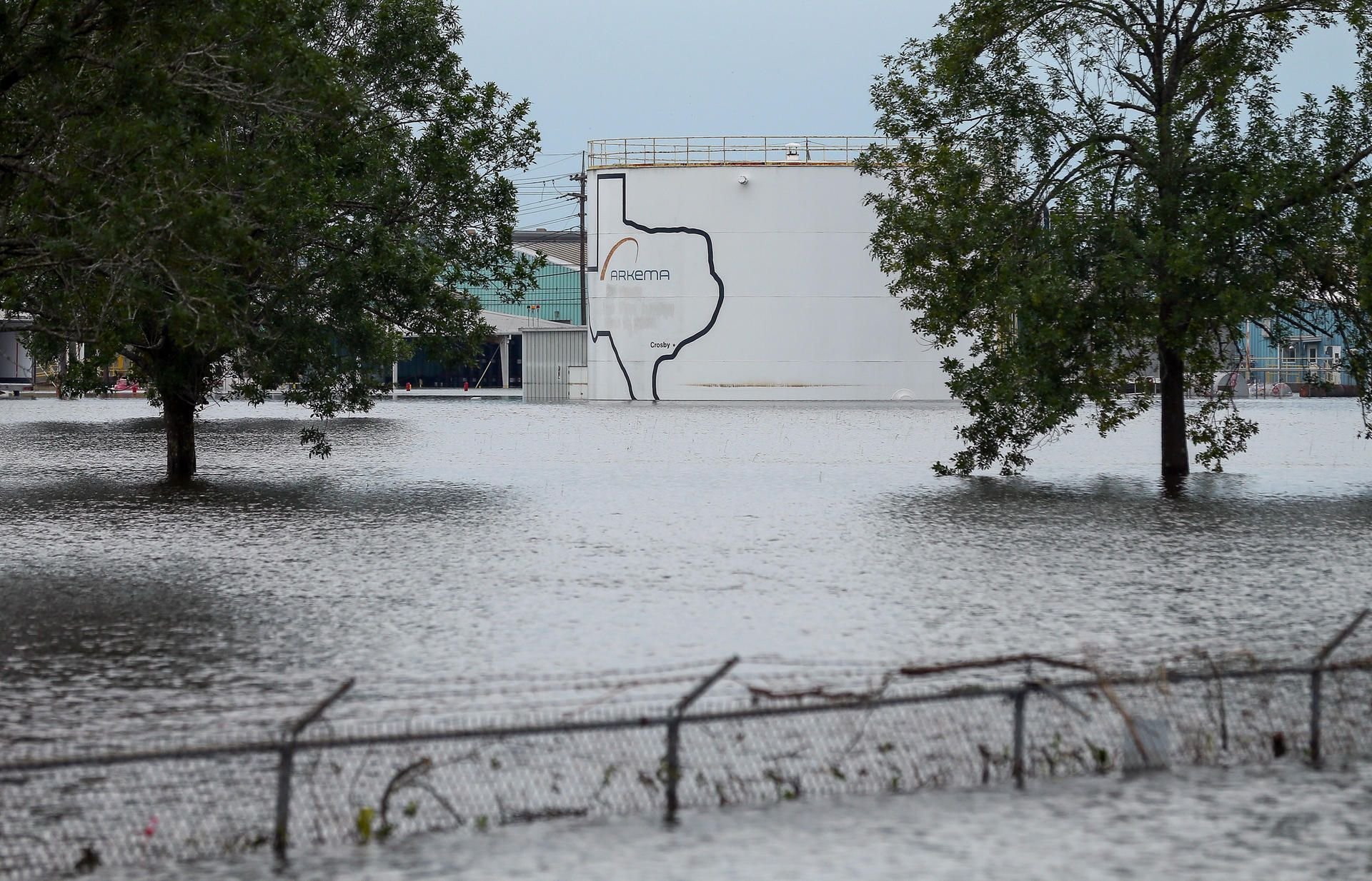 In der Chemiefabrik in Texas stand das Wasser bis zu 1,80 Meter hoch.