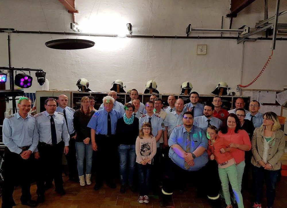 Die Mitglieder der Freiwilligen Feuerwehr Baalberge bei der diesjährigen Jahreshauptversammlung.