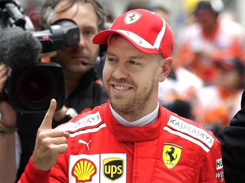 Sebastian Vettel konnte auf dem Circuit de Barcelona-Catalunya erst einmal gewinnen. Foto: Andy Wong/AP
