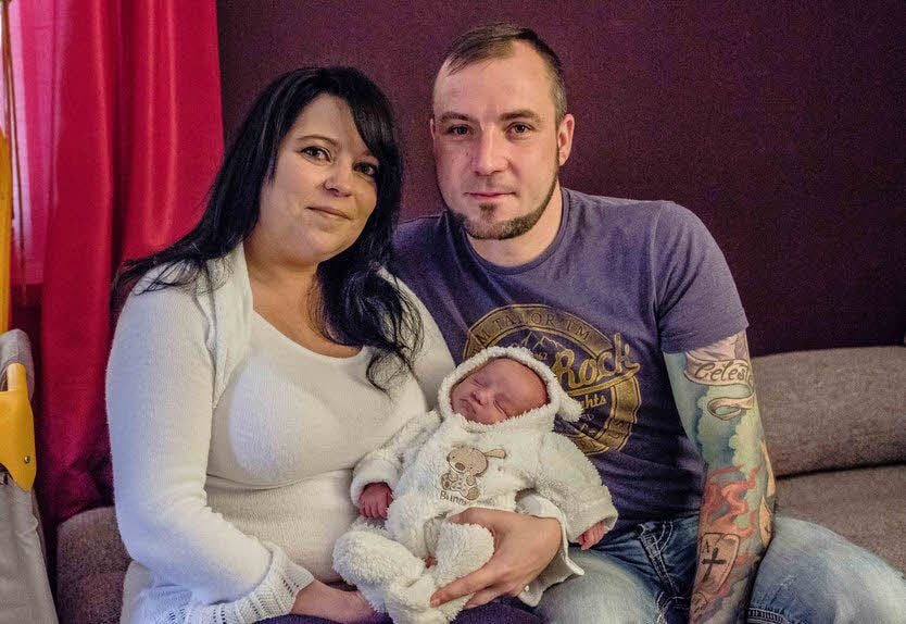Nadine, Thomas und Finn Elias Hielscher aus Gräfenhainichen erleben ein besonderes Weihnachtsfest.