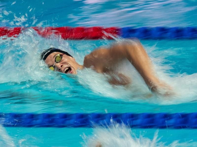 Jacob Heidtmann konnte sich nicht für das Halbfinale über 200 Meter Freistil qualifizieren. Foto: Bernd Thissen