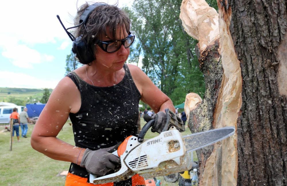 Anja von Grünhagen in Aktion.