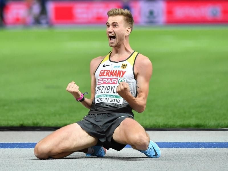 Hochspringer Mateusz Przybylko will in Eberstadt den deutschen Rekord brechen. Foto: Bernd Thissen