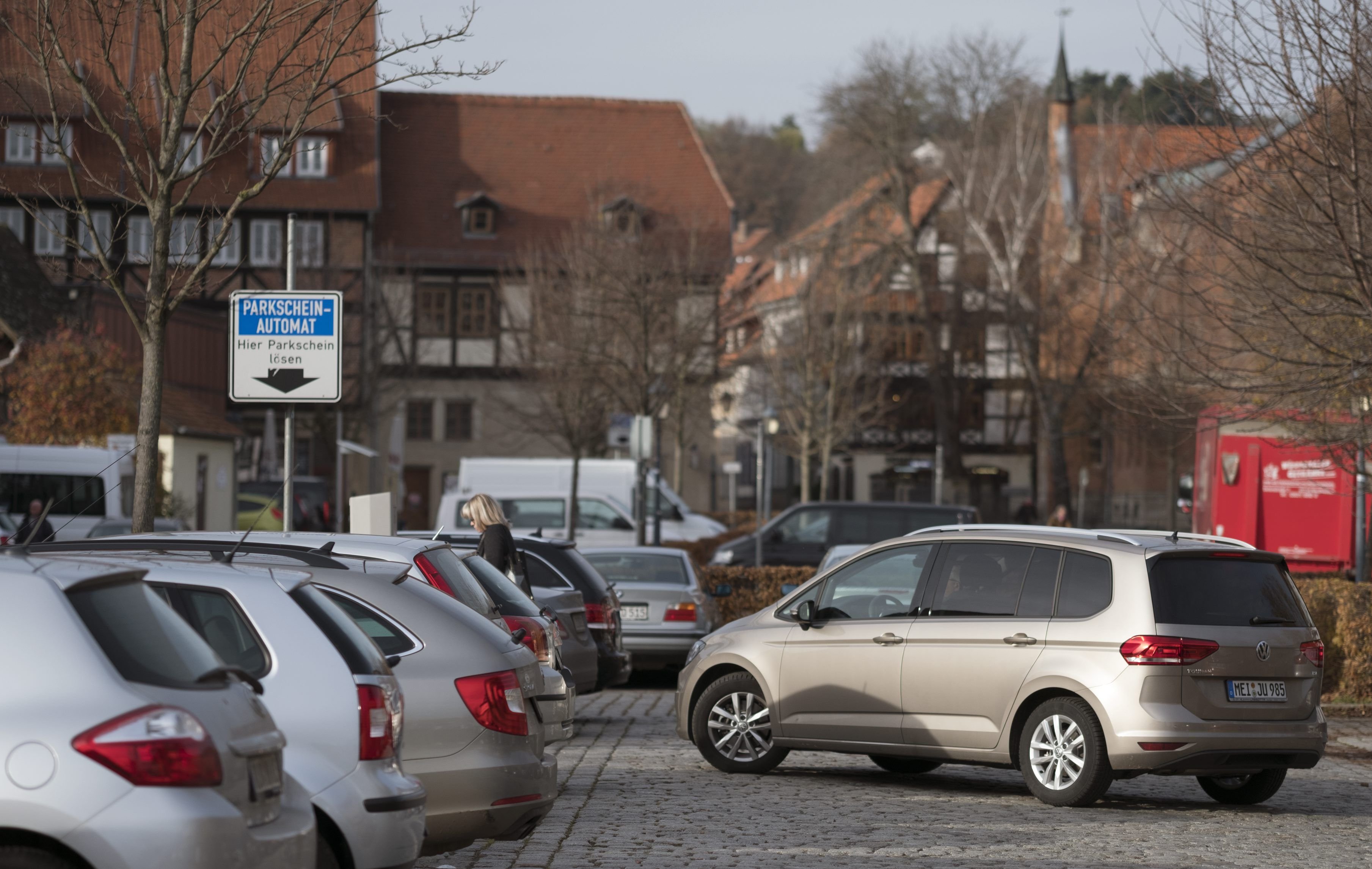 Der Carl-Ritter-Parkplatz in Quedlinburg ist die erste Anfahrstelle alles Touristen.