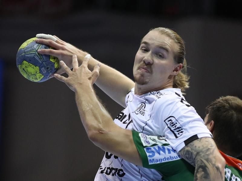 Ist zu den Rehin-Neckar Löwen gewechselt: Lukas Nilsson. Foto: Ronny Hartmann/dpa-Zentralbild/dpa