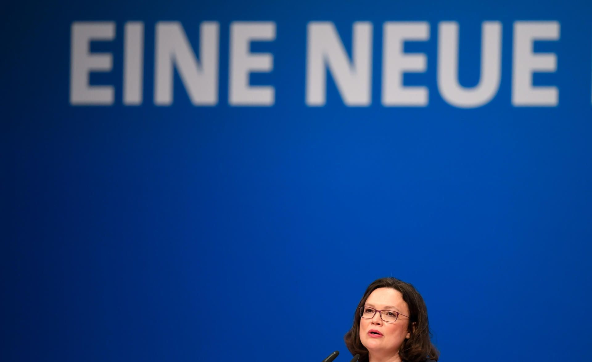 Andrea Nahles ist neue Vorsitzende der SPD.