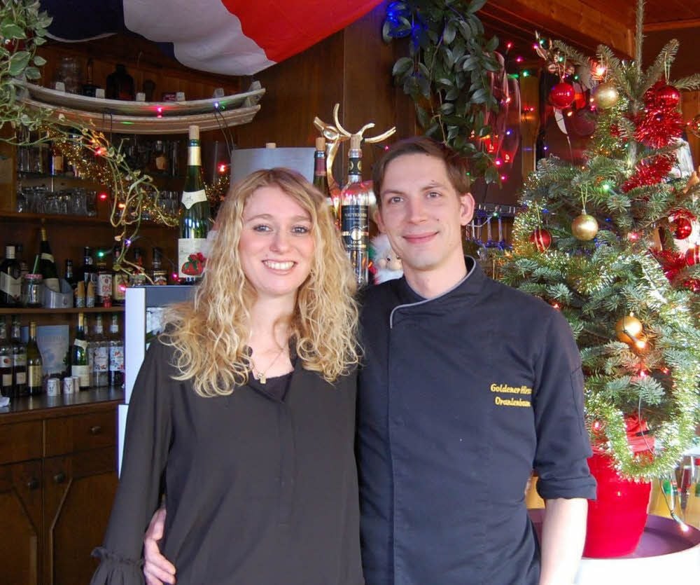 Benjamin und Sabine Jouanne haben in Oranienbaum den „Goldenen Hirsch“ zum Restaurant mit deutsch-französischer Küche entwickelt.