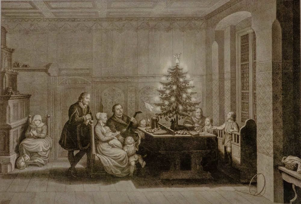 „Luther im Kreise seiner Familie zu Wittenberg am Christabend, 1536“ ist ein Stahlstich, den Carl Aug. Schwerdgeburth (1785–1878) im Jahr 1843 geschaffen hat.