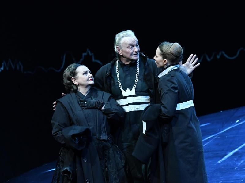 Der Intendant Claus Peymann stellt seine letzte Inszenierung am Berliner Ensemble vor. Foto: Paul Zinken