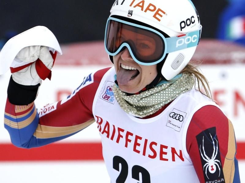 Nach zweieinhalb Jahren Verltzungspause gibt Julia Mancuso in St. Moritz ihr Comeback. Foto: Alexandra Wey