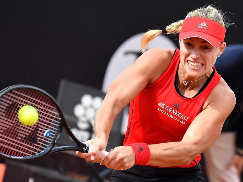Angelique Kerber steht in Rom im Viertelfinale. Foto: Ettore Ferrari/ANSA/AP