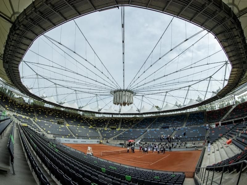 In Hamburg sind die Veranstalter stolz, dass das ATP-Turnier am Rothenbaum stattfindet. Foto: Axel Heimken/dpa