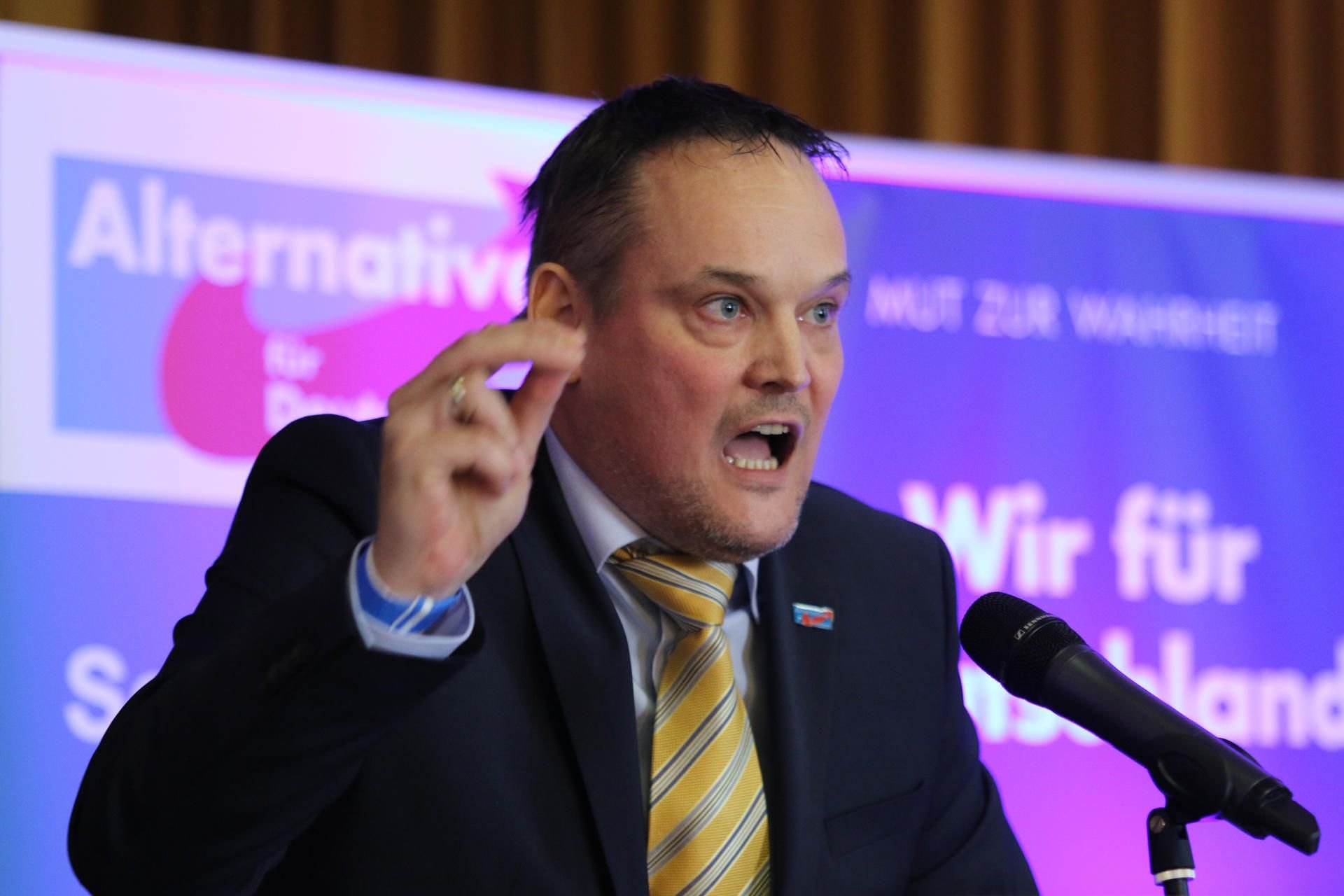 AfD-Landeschef in Sachsen-Anhalt, Martin Reichardt.