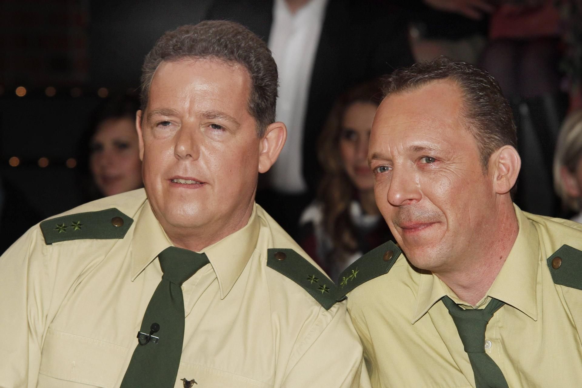 Torsten „Toto“ Heim (links) und Thomas „Harry“ Weinkauf zu Gast in der ZDF-Talkshow „Markus Lanz“ im Jahr 2011.