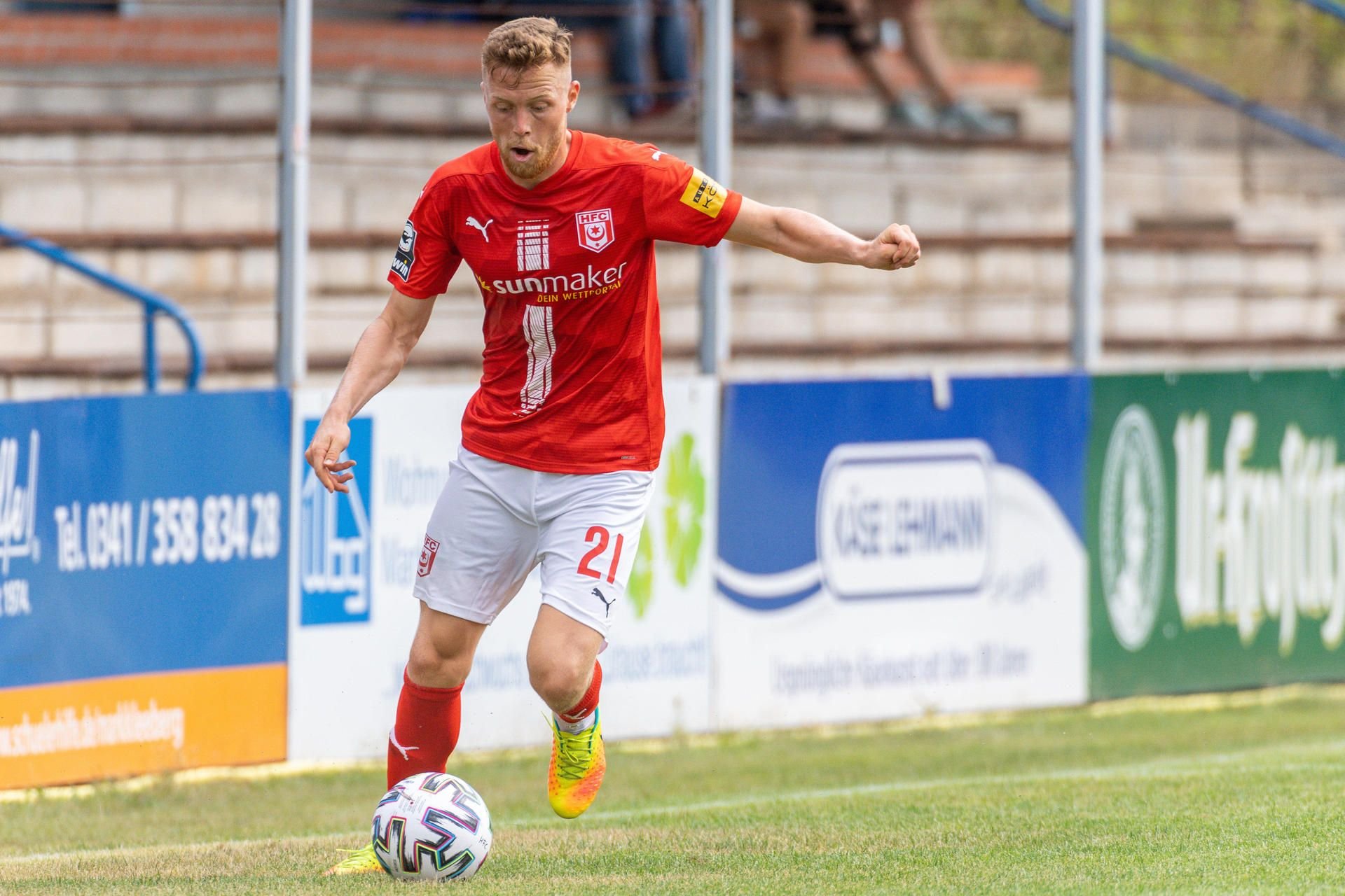 Zugang Fabian Menig soll beim Halleschen FC vorangehen.