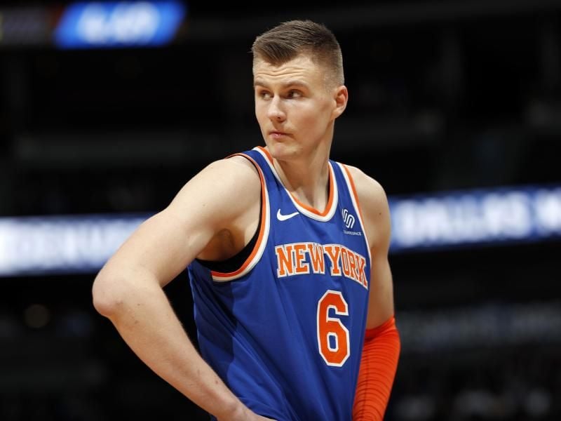 Kristaps Porzingis steht mittlerweile bei den Dallas Mavericks unter Vertrag. Foto: David Zalubowski/AP