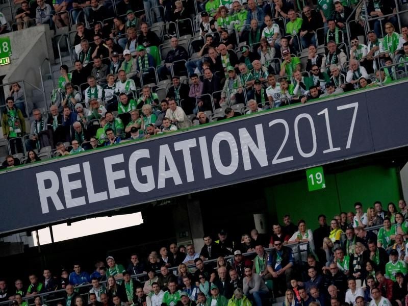 Der VfL Wolfsburg muss im Relegations-Rückspiel bei Eintracht Braunschweig antreten. Foto: Peter Steffen