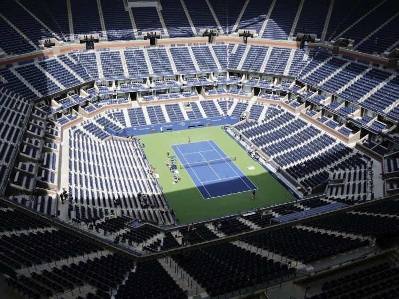 Trotz der Coronavirus-Pandemie sollen die US Open der Tennisprofis stattfinden. Foto: Peter Morgan/AP/dpa