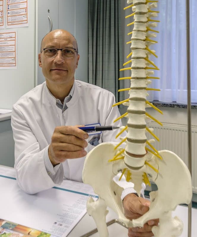 An seinem neuen Arbeitsplatz: Chefarzt Jörg Brandt