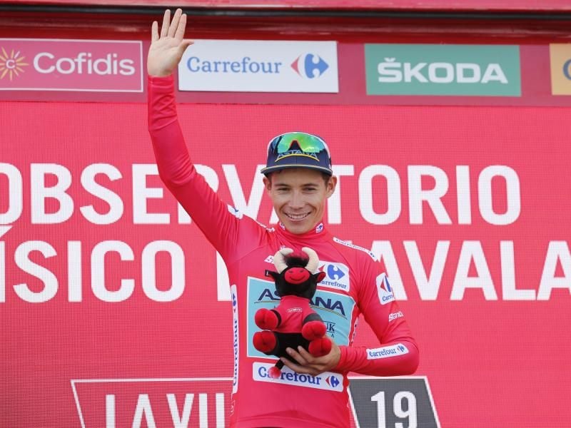Der Kolumbianer Miguel Angel Lopez ist nach der 5. Etappe der Vuelta wieder Gesamtführender. Foto: Yuzuru Sunada/BELGA