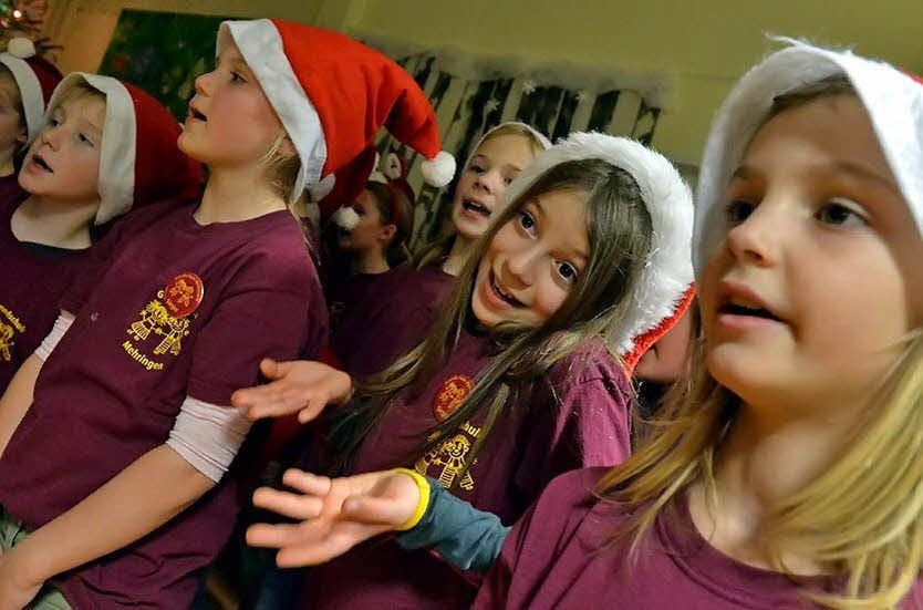 Schüler an der Grundschule in Mehringen