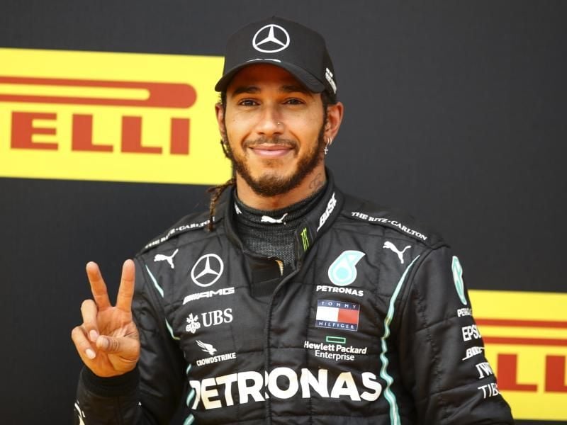 Lewis Hamilton kann beim Großen Preis der Türkei seinen siebten WM-Titel holen. Foto: Mark Thompson/Pool Getty/AP/dpa
