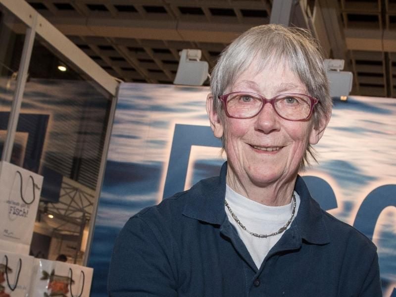 Edda Koch-Bodes vom Fisch-Informationszentrum (FIZ) auf der Internationalen Grünen Woche in Berlin. Foto: Robert Günther