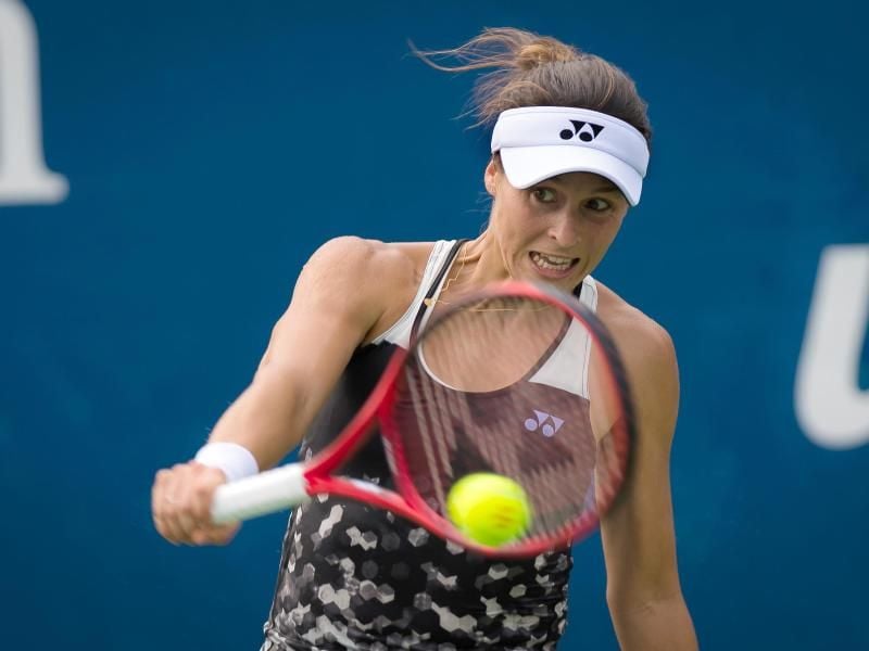 Steht in Tschkent im Achtelfinale: Tatjana Maria. Foto: Afp7/AFP7 via ZUMA Wire