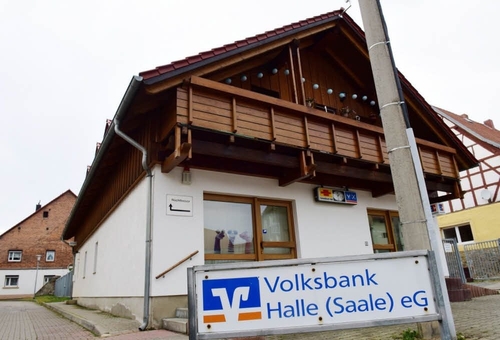 Die Volksbank-Filiale in Welbsleben wird am 20. April zum letzten Mal geöffnet haben.