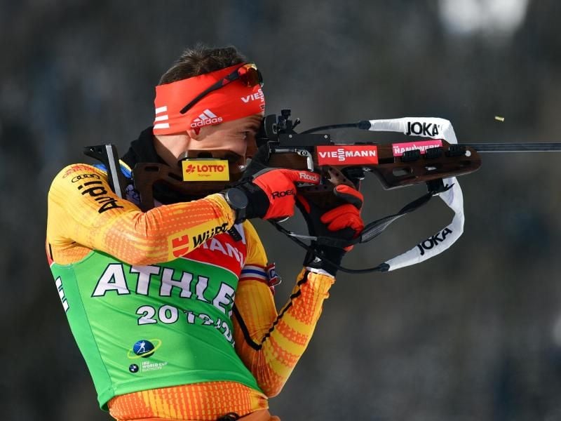 Feiert in Antholz sein WM-Debüt: Philipp Horn. Foto: Hendrik Schmidt/dpa