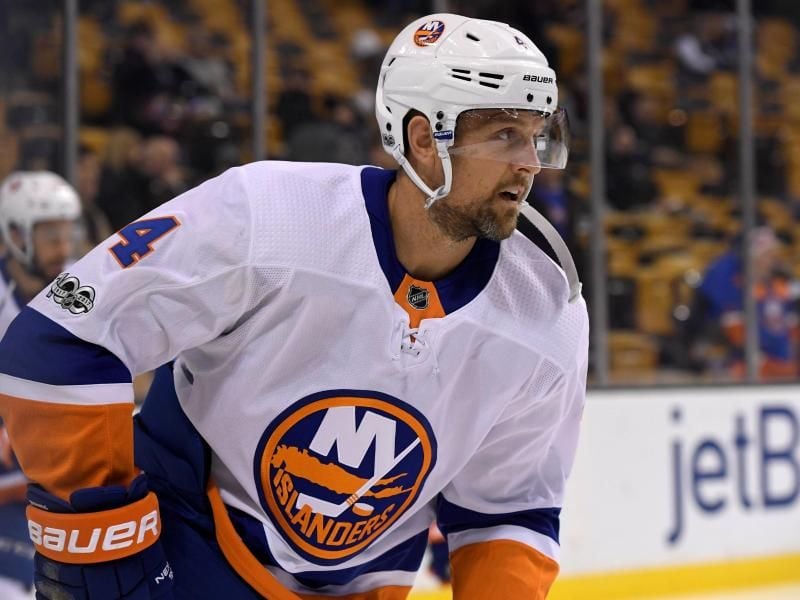 Blieb in der NHL bei den New York Islanders als Backup-Profi ohne Einsätze: Dennis Seidenberg. Foto: Eric Canha/Cal Sport Media/dpa