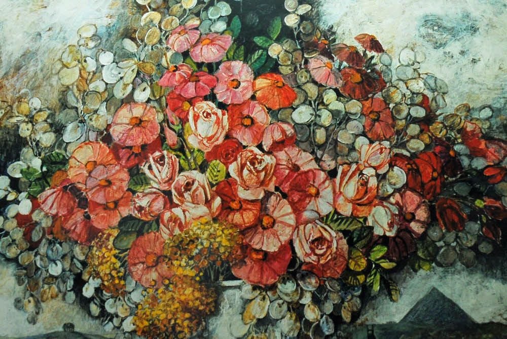 Das Gemälde "Der Blumenstrauß" soll in der Stadtbibliothek hängen.