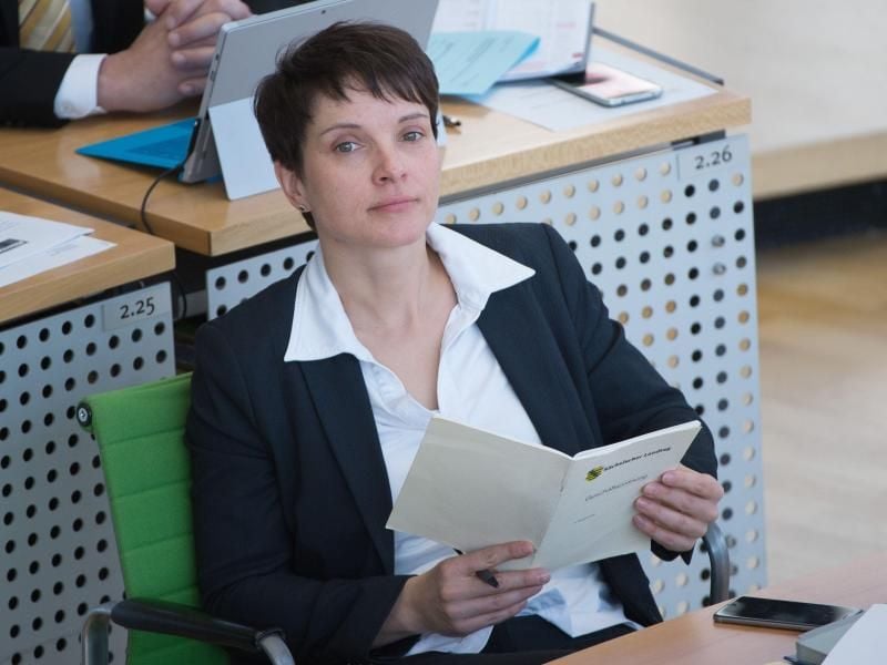 Frauke Petry sorgt sich um eine Abwanderung der bürgerlichen Wähler von der AfD. Foto: Sebastian Kahnert