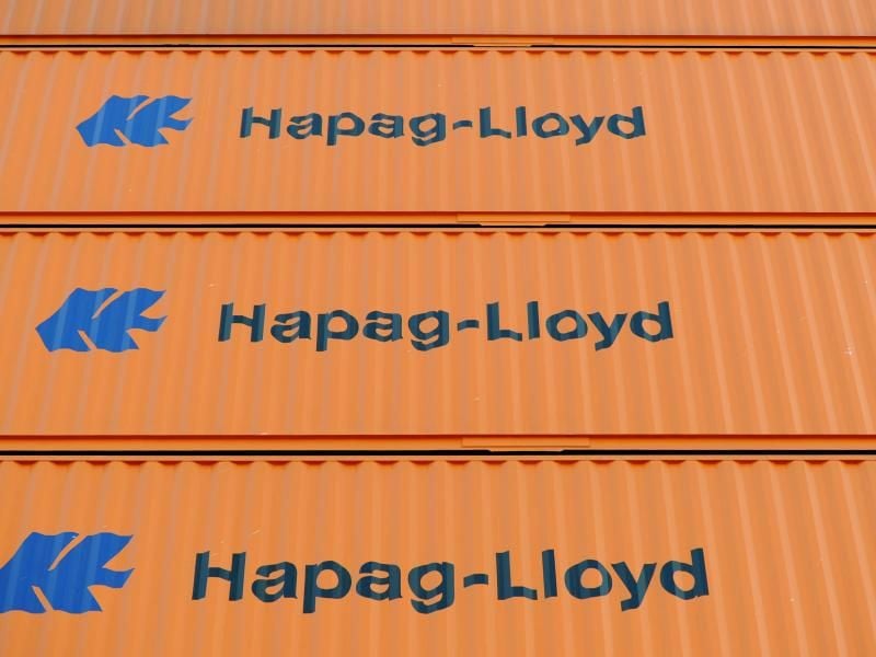 Container von Hapag-Lloyd. Foto: Angelika Warmuth/Archiv