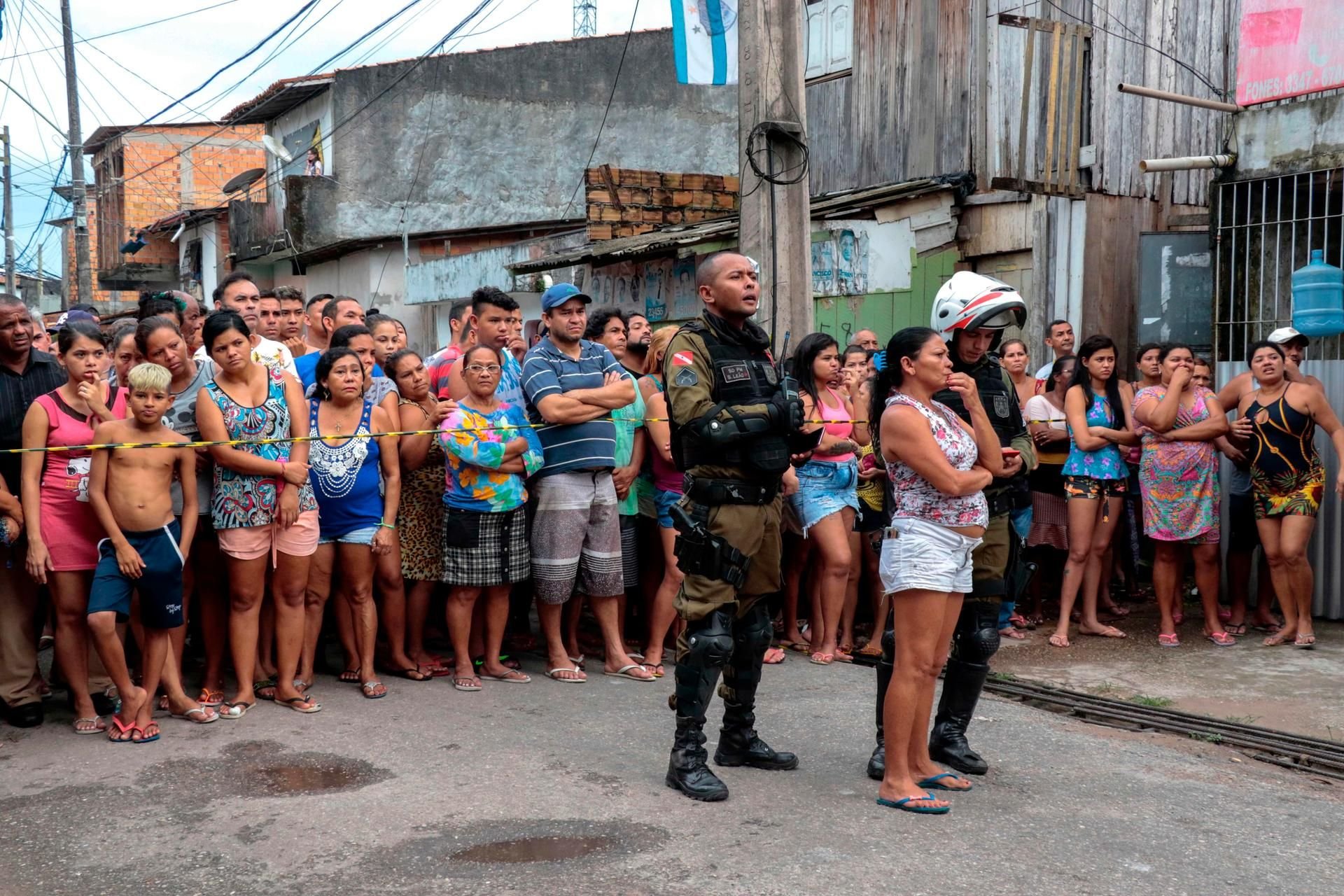 Die Polizei sperrte den Tatort im brasilianischen Belém weiträumig ab.