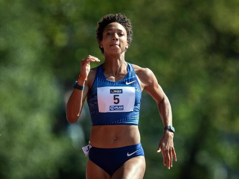 Malaika Mihambo strebt bei den Olympischen Spielen 2021 in Tokio einen Start über 100 Meter an. Foto: Bernd Thissen/dpa