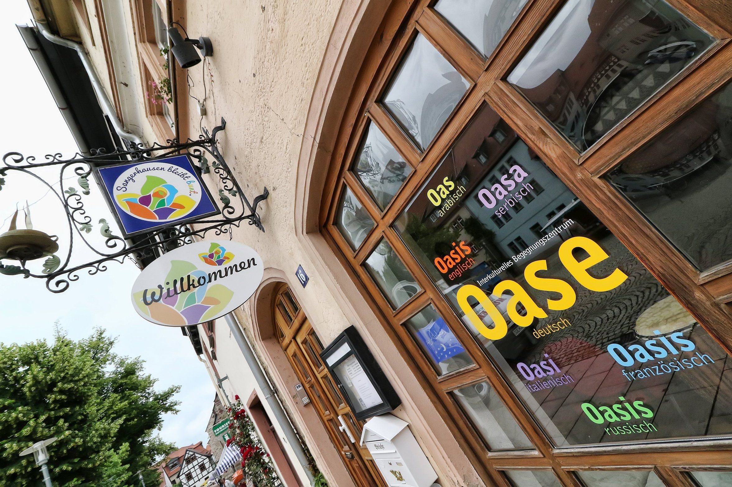 Die Begegnungsstätte Oase auf dem Sangerhäuser Marktplatz
