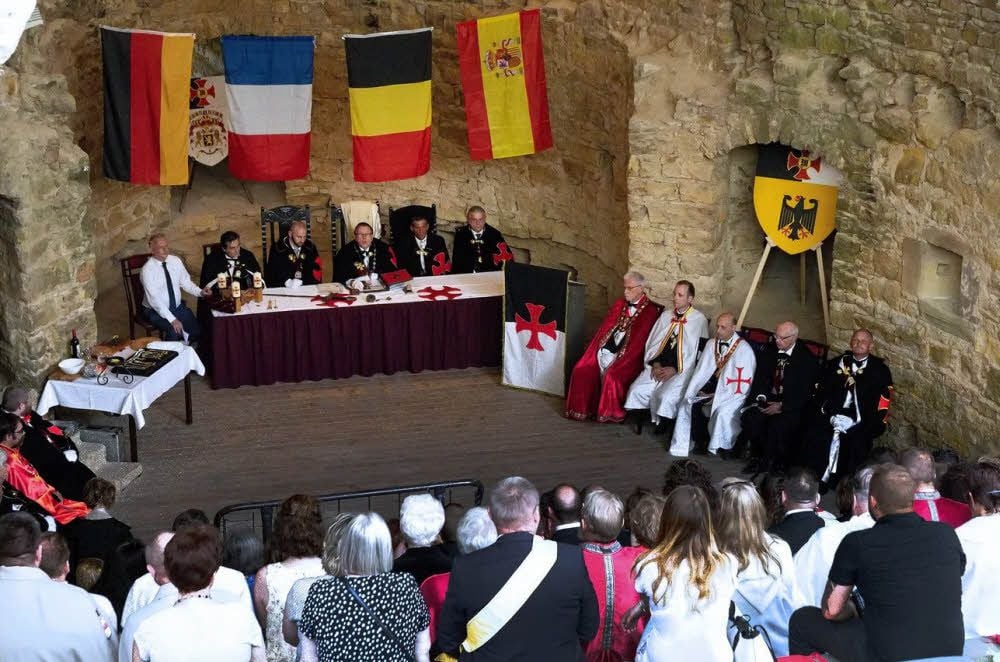 Das Großkapitel des Ritterordens auf der Burg Querfurt.