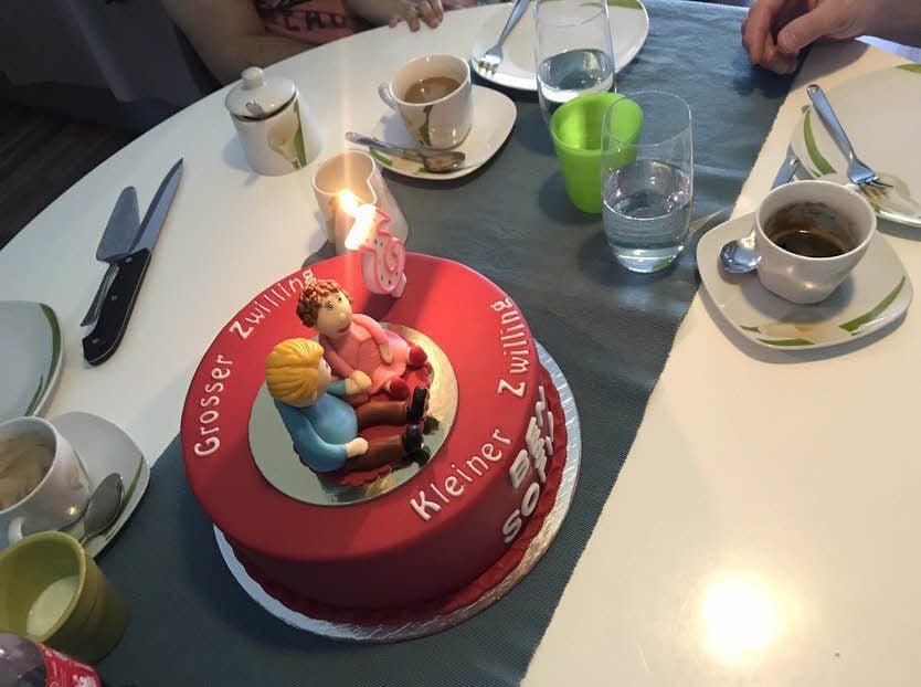 Zum gemeinsamen Kaffee in Köln gab es eine ganz besondere Torte.