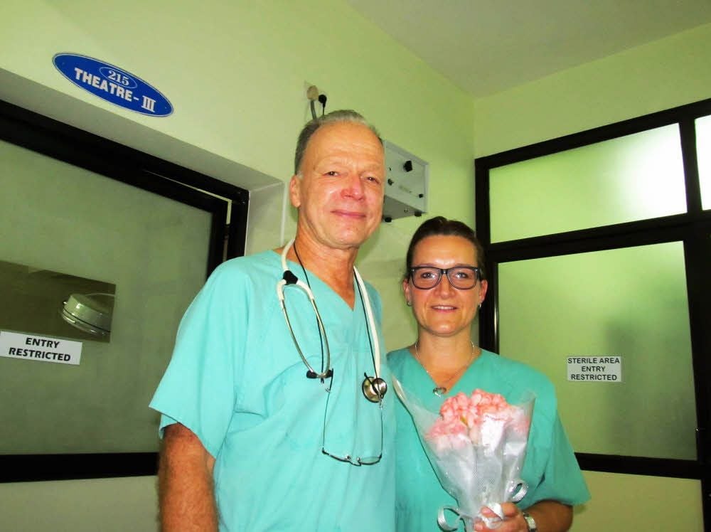 Anke und Klaus Schwabe waren ein eingespieltes Team in Cochin. Jetzt haben sie den Staffelstab weitergegeben.