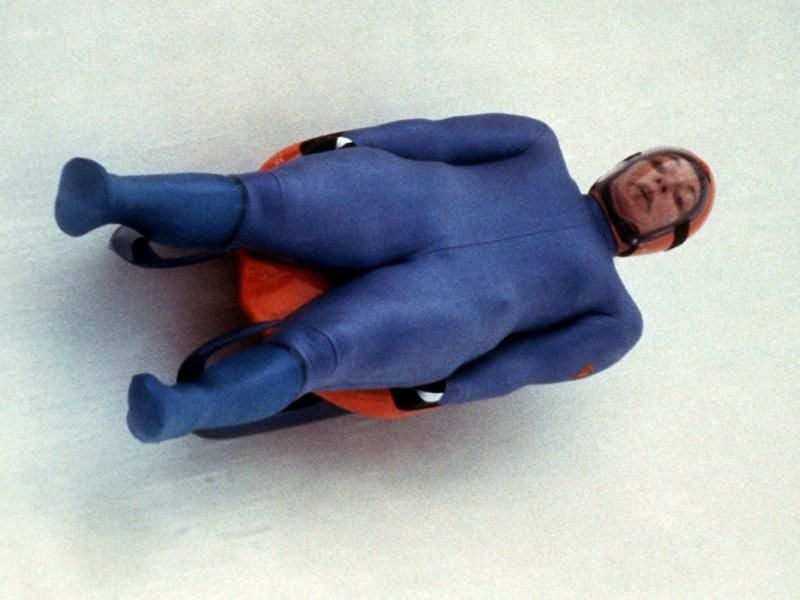 Steffi Martin holte für die DDR 1984 in Sarajevo und 1988 in Calgary Gold bei den Winterspielen. Foto (1984): Leonhardt Foto: Frank Leonhardt
