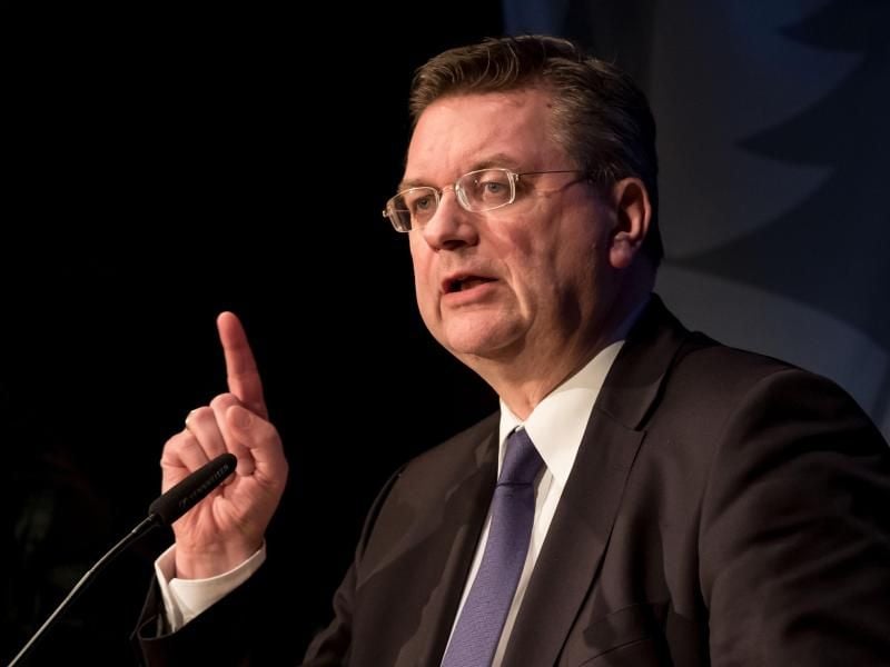 Reinhard Grindel äußerte sich zur Situation in Katar. Foto: Peter Steffen